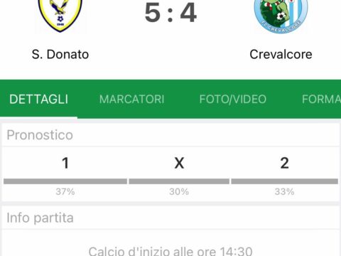 San Donato 5:4 FC Crevalcore